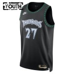 Maillot NBA Minnesota Timberwolves Rudy Gobert Nike 2025-26 Classic Edition Noir Swingman - Enfant